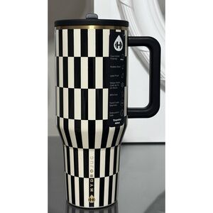 HydroJug Black and White Checkered Thermos